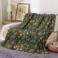 Günstige Großhandels-Strickdecke aus Flanell mit individuellem Logo, superweiche Mikrofaser-Fleece-Decke für Bett und Sofa, OEM ODM, niedrige Mindestbestellmenge