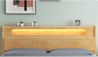 Muebles para el Hogar, Habitación o Villa, Novedad, Estilo Nórdico Simple, Venta Directa de Fábrica, Cama King Size de Madera Maciza de Lujo con Cajones de Almacenamiento