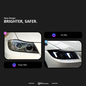 Especial 05-12 para BMW E90 Serie 3 LED montaje de luz de circulación diurna estilo de coche faros modificados 8000K accesorios de Color - Product Image 4