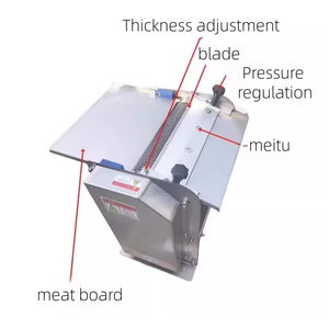 Nuevo Separador <span class=keywords><strong>de</strong></span> Piel <span class=keywords><strong>de</strong></span> <span class=keywords><strong>Carne</strong></span> <span class=keywords><strong>de</strong></span> Acero Inoxidable SP300 <span class=keywords><strong>de</strong></span> Alta Eficiencia con Ruedas Móviles, Tamaño <span class=keywords><strong>de</strong></span> Corte <span class=keywords><strong>de</strong></span> 280 mm, Cuchilla Importada Resistente al Desgaste - Product Image 3