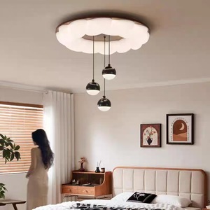 Walnut Wood Ceiling Light Led Surface Mounted Eye Friendly Wabi Sabi Style For Bedroom Study Children Room - Product Image 1