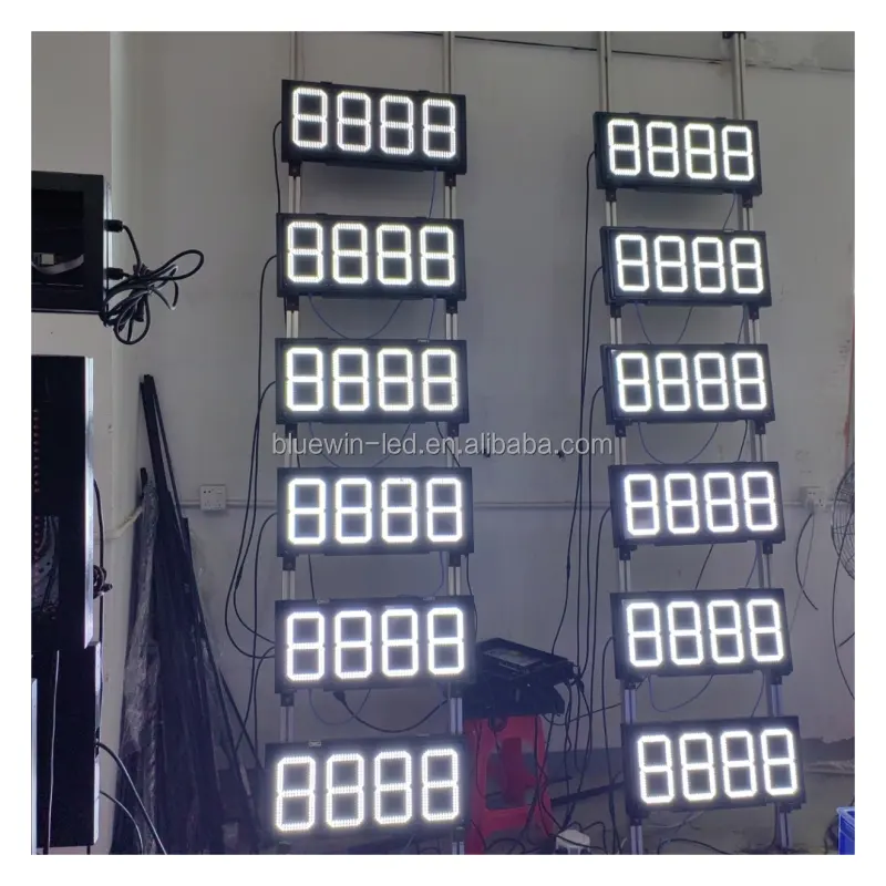 Kỹ thuật số LED giá dầu bảng hiển thị cho trạm xăng LED hiển thị cho các trạm nhiên liệu