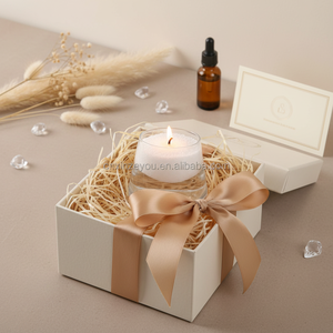 Caja de Regalo de Lujo para el Día de la Madre con Vela Aromática de Cera de Palma, Flores Secas, Cristales Decorativos, Hecha a Mano, Orgánica, con Logotipo Personalizado - Product Image 5