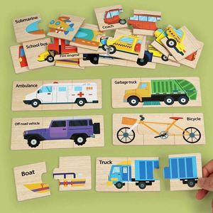 Rompecabezas de Madera para Niños en Edad Preescolar, Material Seguro, Diseños de Dibujos Animados, Regalo Infantil, Mis Primeros Rompecabezas de Madera - Product Image 1