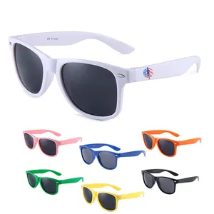 Wholesale promotional cheap PC plastic custom logo promotion label uv400 men women shades sun glasses sunglasses