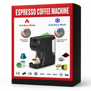 เครื่องชงกาแฟ19Bar แบบหลายแคปซูลเข้ากันได้กับ kcup, Nespresso, <span class=keywords><strong>Dolce</strong></span> <span class=keywords><strong>Gusto</strong></span>, กาแฟบด & ESE pods - Product Image 6