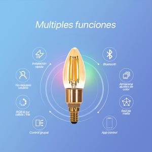 Ampoule LED intelligente G45 4,5W CCT avec connectivité Bluetooth Mesh, idéale pour contrôler l'éclairage à distance et créer - Product Image 2