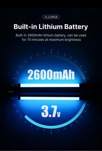 2025มือถือ <span class=keywords><strong>ulanzi</strong></span> VL119 RGB 2500-9000K แสงแม่เหล็กสำหรับถ่ายวิดีโอ - Product Image 3