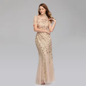 Benutzer definierte elegante lange Ballkleid Elfenbein Party Maxi Brautkleid Frauen Abend Türkei