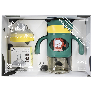 BPA Free botol air minum bayi, cangkir menyapih olahraga bernafas dengan sedotan 3 in 1 PPSU - Product Image 4