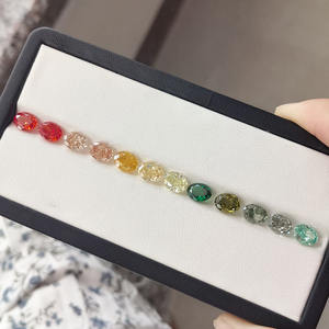 พลอยคิวบิกเซอร์โคเนียทรงรีขนาด 6x8 มม. สำหรับทำเครื่องประดับ - Product Image 5