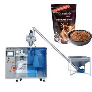 lineare mini-automatische vorgefertigte standbeutel-druckverschluss-doy-pack-verpackungsmaschinen kakao kakao schokolade pulver