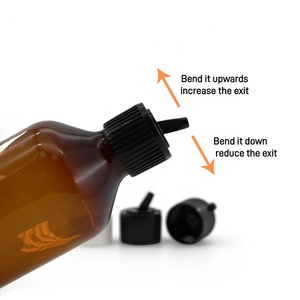 Đen Trắng Nhựa Gân Spouted Pha Chế Tháp Pháo Lật Top Nắp Mũ Bìa Cho Dầu Gội Bóp Chai - Product Image 4