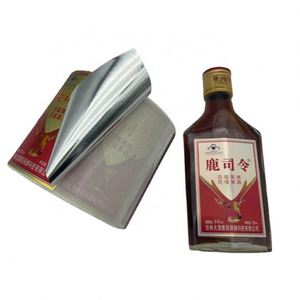 Autocollants personnalisés FX avec logo transparent en feuille d'or, marquage laser, pour emballage, étiquettes laminées en rouleau pour bouteilles - Product Image 3