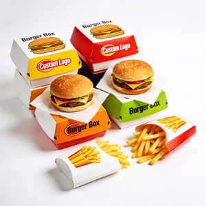 Scatola per patatine fritte, snack per bambini e hamburger, personalizzabile con logo, usa e getta, per alimenti, <span class=keywords><strong>da</strong></span> <span class=keywords><strong>asporto</strong></span> - Product Image 1