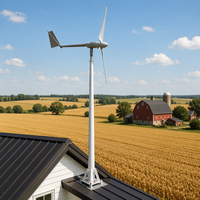 Éolienne résidentielle 1,5 kW, 3 films de protection FRB, 24 V-230 V, 2 ans, 3 m, HLD CE/IEC/MCS, 350 tr/min, triphasé, raccordement au réseau AC