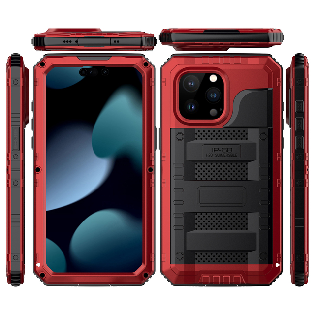 Underwater 10m Grade Heavy Duty Waterproof Case with Built-in Screen Protector for Iphone 15 14 13 12 11 Pro Max for Galaxy S23