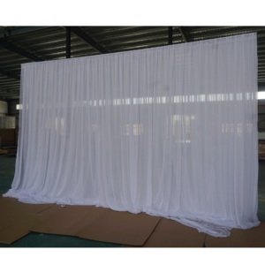Portable Aluminum Silver <b>Pipe</b> and Drape Backdrop Support <b>Stand</b> for Wedding Decoration - Product Image 6