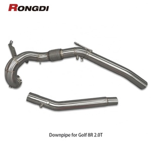 ท่อไอเสียสแตนเลส Rongdi 304 ขนาด 1.5 มม. แบบขัดเงา สำหรับ VW Golf MK8R 2.0T เพิ่มประสิทธิภาพ - Product Image 5