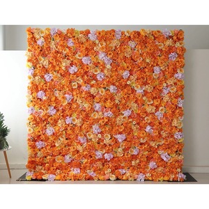 Red Pink <b>Flower</b> <b>Wall</b> Wholesale Romantic Artificial <b>Flower</b> <b>Wall</b> For Wedding Indoor Outdoor Birthday Party Decoration - Product Image 6