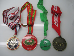 Médaille en métal personnalisée avec ruban <span class=keywords><strong>de</strong></span> cou et boîte cadeau, design unique, or, argent, bronze, idéale pour les événements, les marathons, la natation, le sport - Product Image 4