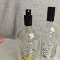 Flacon de parfum en verre soufflé à la main, style culture arabe, idéal pour la décoration intérieure