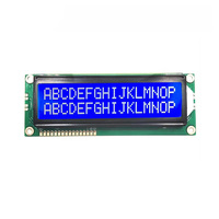 1602 16x2 Dot Matrix Karakter Besar Modul COB Blueness Yellow STN LCD LED Layar Backlit Sudut Pandang 60 Derajat Suhu Operasi 0-50C