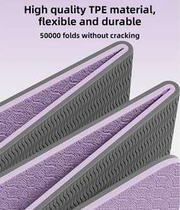 Tapis de <span class=keywords><strong>yoga</strong></span> pliable, écologique, sans odeur, en TPE, <span class=keywords><strong>pour</strong></span> le bureau, la sieste, la maison, le Pilates, la remise en forme, l'exercice, absorption des chocs, antidérapant - Product Image 4