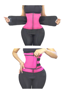 Benutzer definierte Frauen Bauch kontrolle Bauchs ch neider Gürtel Taille Trainer Shaper Weibliche Neopren Zwei Kompression riemen Korsett Short - Product Image 2
