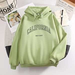 Sudadera con capucha FOXA California para mujer, sudadera informal de manga larga, forro polar ligero, térmica - Product Image 3