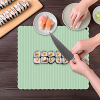 Wellfine sans BPA bricolage Sushi faisant outil de qualité alimentaire bricolage Silicone Sushi rouleau tapis Silicone Sushi tapis