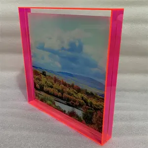 Custom acrylic photocard holder keychain double sided acrylic picture frames acrylic photo printing