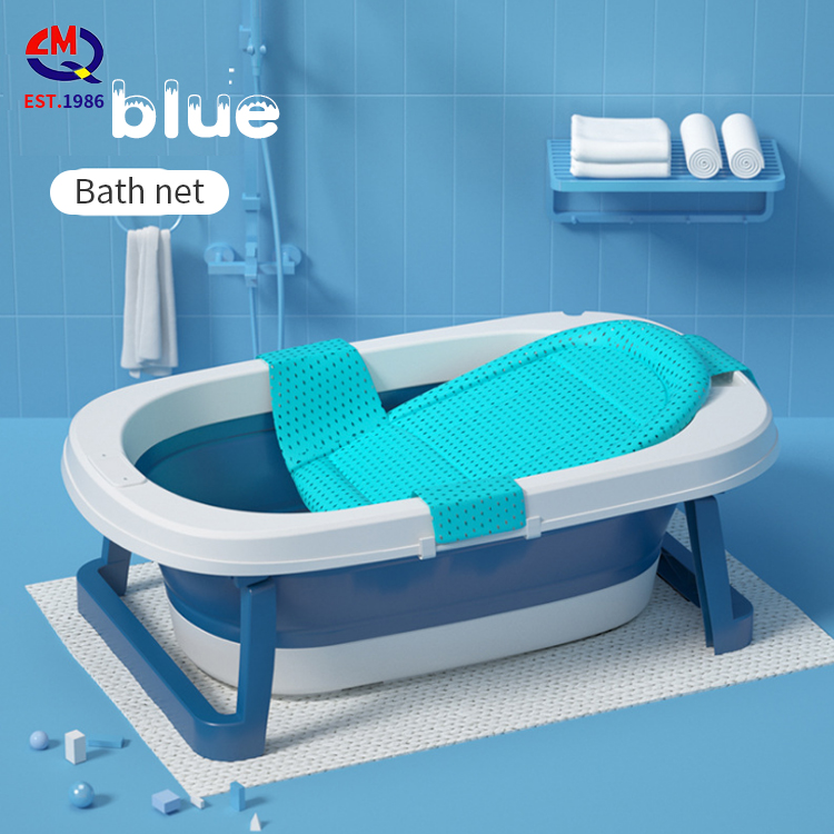 Оптовая продажа, многофункциональная Складная портативная пластиковая дорожная ванна с подставкой, Детская ванна розового цвета