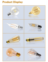 Ampoule à filament LED E27 2700K 3000K 4000K A23 A60 Sodium Lamp P45 ST19 T10 BA11 B35