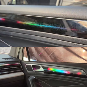 Kit d'accessoires de mise à niveau de l'éclairage LED intérieur pour Volkswagen Tiguan L/X 2022 à 2024, lumière ambiante dynamique à 64 couleurs - Product Image 2