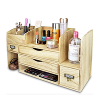 Organisateur de bureau en bois multi-compartiments avec tiroirs pour le rangement au bureau et à la maison