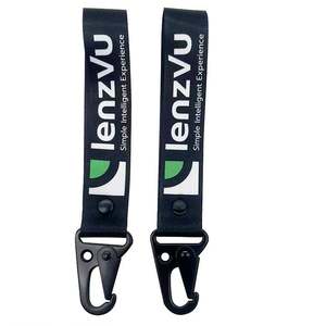 Custom Logo Printed Sublimation Strap Wrist Polyester Keychain Lanyard Embroidered Short <b>Key</b> <b>Chain</b> Woven Lanyards Wristlets - Product Image 4