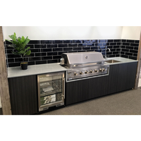 Jardin extérieur barbecue Island armoire de cuisine, grille Portable en acier inoxydable, île de cuisine extérieure
