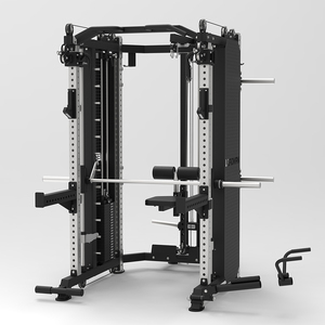 Máquina <span class=keywords><strong>Smith</strong></span> Comercial Profesional Multifuncional Todo en Uno con Postes de Acero de 75x75mm y Doble Torre de Pesas de 198kg - Product Image 2