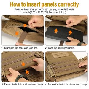 Chaleco Táctico de Liberación Rápida, Equipo Táctico, Portaplacas - Product Image 4