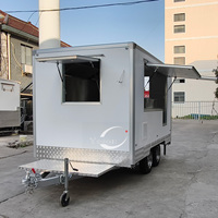 Camions de nourriture, food truck, camion de crème glacée, tacos, hamburgers, pizzas, café, remorque mobile, camion de restauration rapide avec cuisine complète