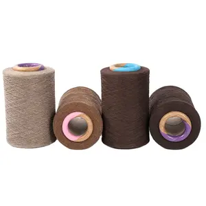 Factory Direct Sales Yellow multicolor Open End Carded spun yarn cotton polyester blended yarn for weaving and knitting