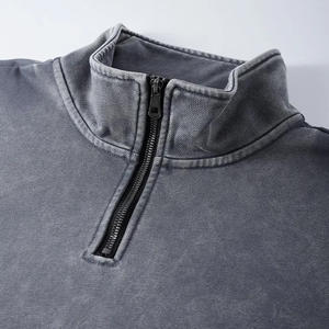 Sudadera con Capucha BEW0168, Gruesa, 455 g/m², con Logotipo Personalizado Bordado, Forrada, Extra Grande, con Cierre, Lisa, Estilo Vintage, Lavada al Ácido, Unisex - Product Image 5