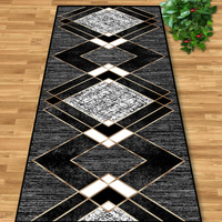 Commercial géométrique luxe lumière Polyester tapis paillasson fait à la Machine entrée couloir couloir chevet tapis de sol Home Runner