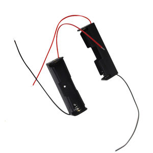 Корпус для батареек типа AA (UM-3), черный, пластик/металл, 1.5В, с выводами для зарядки - Product Image 6