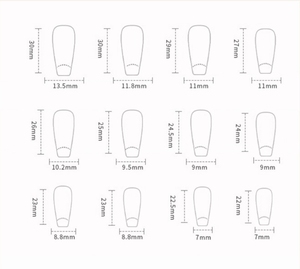 24 pièces Long Cercueil ABS Cerf Noël Nail Tips Handmade Press on Nails avec Charm Wholesale Model Style - Product Image 5