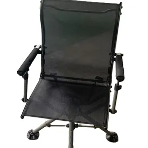 Treestands çekim sandalye, avcılık için Ideal güneşlikler, düzensiz zemin veya çamur için geniş ayaklar, siyah