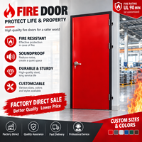 Porte d'urgence coupe-feu en acier au design moderne avec prévention des incendies pour hôtels et appartements