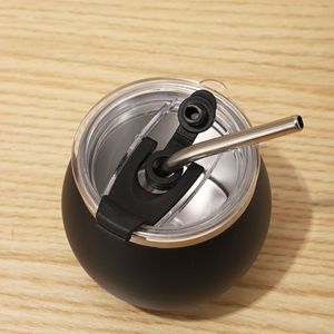Vaso Térmico de Acero Inoxidable con Aislamiento al Vacío, Forma de Huevo, Mini Capacidad de 5 oz, con Pajita, <span class=keywords><strong>para</strong></span> <span class=keywords><strong>Mate</strong></span> <span class=keywords><strong>Argentino</strong></span> - Product Image 3
