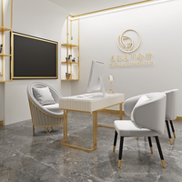Table de salon de beauté nordique, chaise et canapé, pour salon de beauté, bureau, loisirs, magasin de thé au lait, élimination de réception